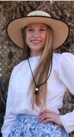 Women's straw hat for pioneer trek hiking hat sun hat costume