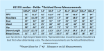 London petite size chart