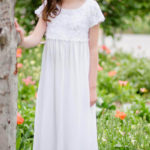 lady bug modest white lace baptism dress for girls communion simple can be used for water