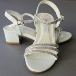 Girls LDS Baptism Sandals Rhinestones