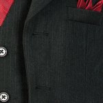 Black pinstripe boys tie for baptism communion church