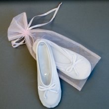 white women's satin slipper lds temple