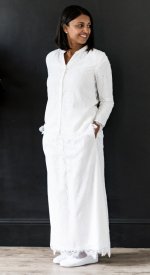 Dublin all white lace skirt and blouse lds temple upto 4xl tall