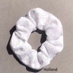 Holland white lace hair scrunchie