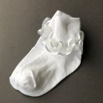 Ruffled little girl socks