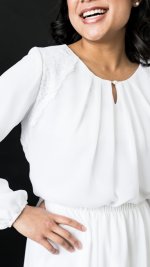 Helena top and skirt set LDS temple dress