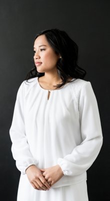 Helena top and skirt set LDS temple dress