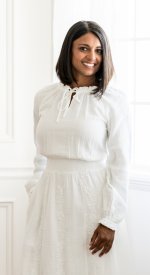 Barcelona white temple dress cool petite cotton pockets