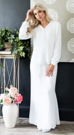 Catalina Set white skirt white lds temple blouse