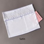 Satin lds temple envelope with pocket for wedding invitation name cards