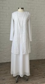 Lace vest for LDS temple - white clothing