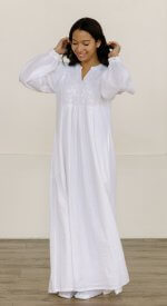 Auckland comfortable cotton LDS temple dress