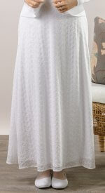 Bora Bora skirt for LDS temple use. Mixes and matches with many tops.