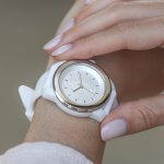 LDS white temple watch gold details Christus men's women's silicon material high quality white watch