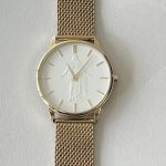 Christus watch men and women's gold rose gold stainless steel adjustable band LDS temple use Christian