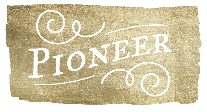 Pioneer Costumes sign graphic