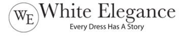 White Elegance logo – LDS clothing store offering modest wedding dresses, LDS temple dresses, and pioneer clothes